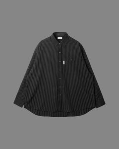 Super Large FIt Stripe Shirt / スーパーラージフィット ストライプシャツ (ブラック) / レディース / メンズ