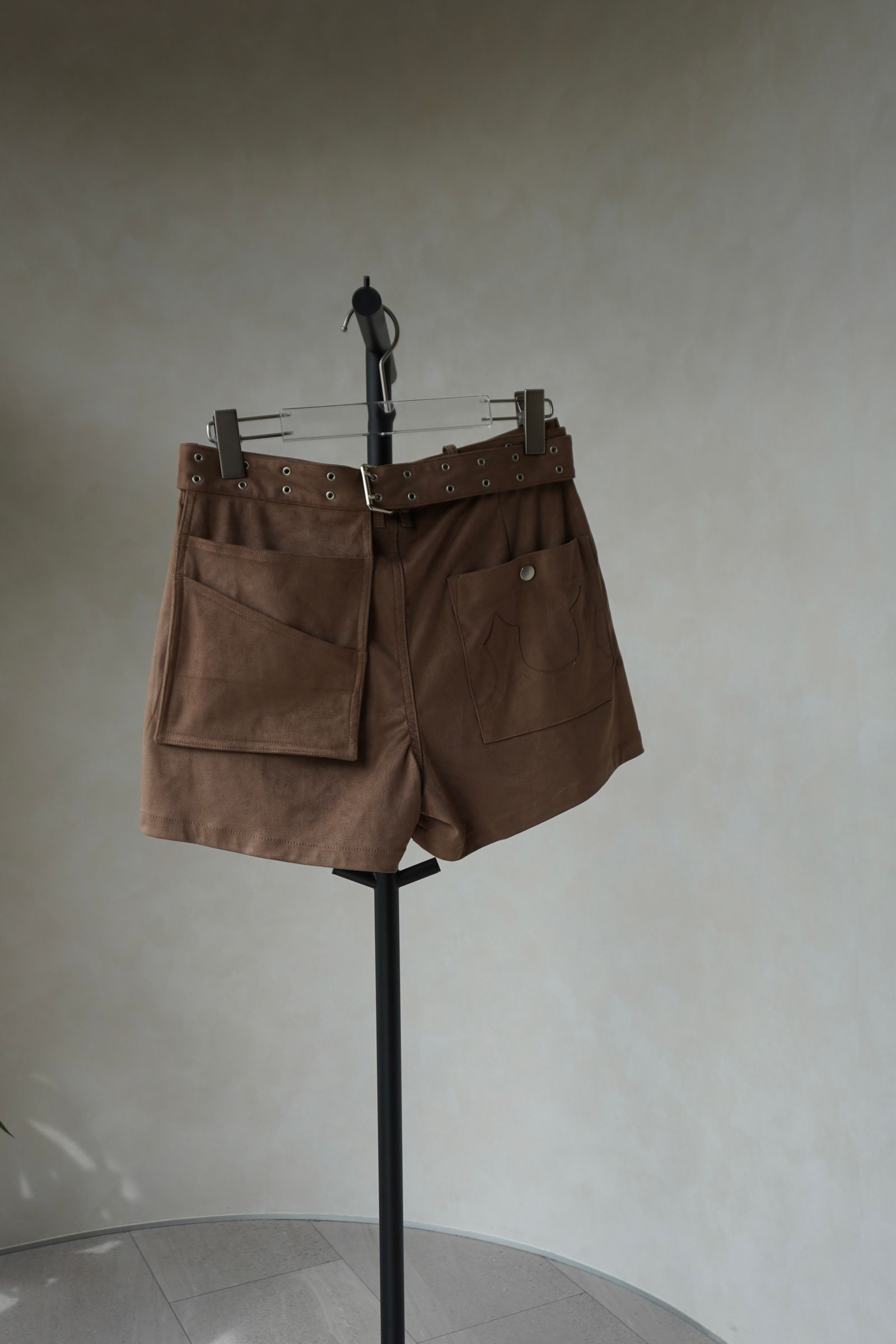 レイヤード スエードスコート (ブラウン) layered suede skort (Brown) /  26SS