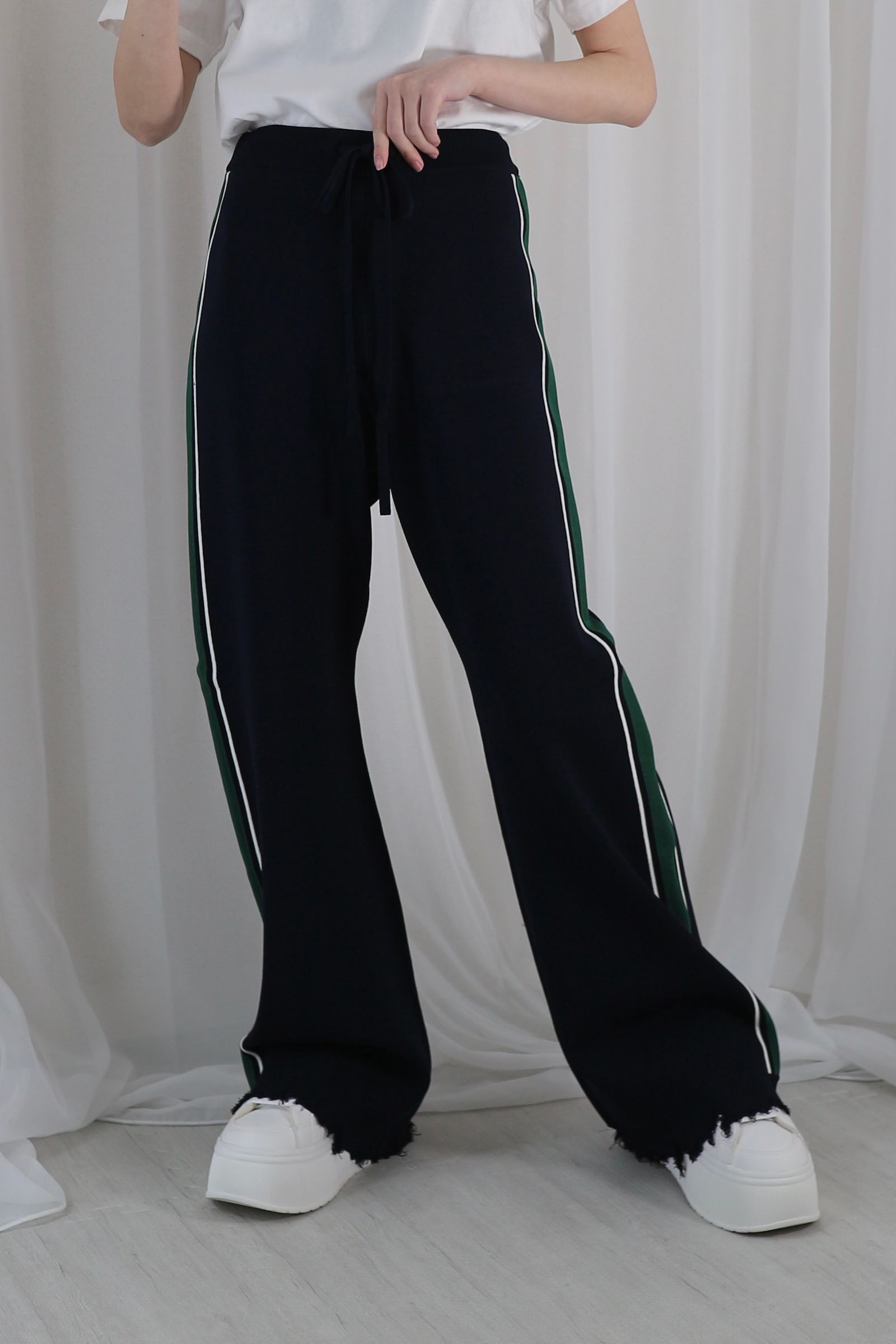 nagonstans ナゴンスタンス Knit PT ニット パンツ ブラック nagonstans ナゴンスタンス Knit PT ニット パンツ ブラック