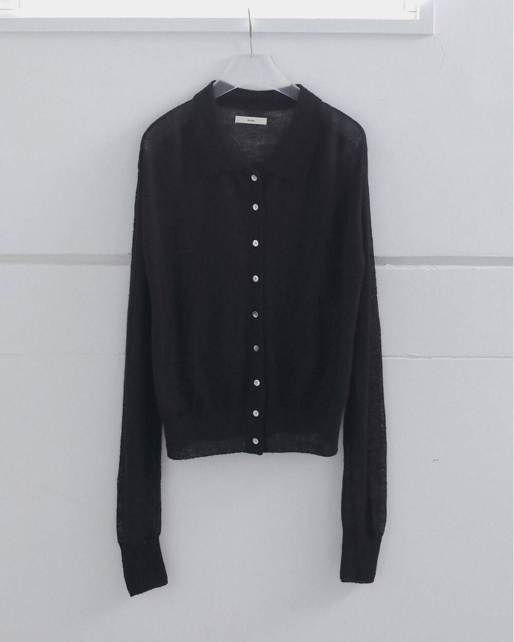 オーバーニットシャツ (ブラック) Over Knit Shirts (Black) / 26AW 【6月29日まで期間限定予約】
