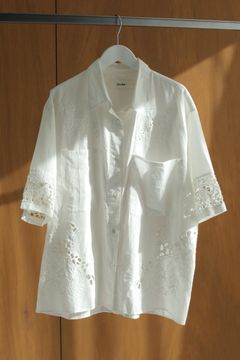 Cutwork Lace Shirts / カットワーク レースシャツ (ホワイト)
