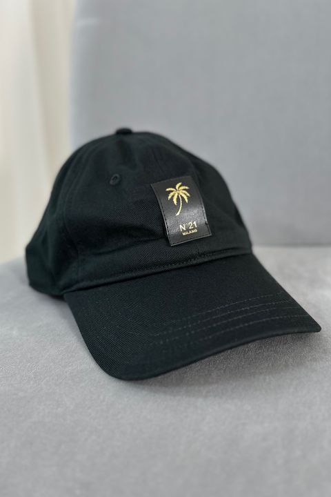 PALM TREE TAG CAP / パームツリータグキャップ / ユニセックス (ブラック)