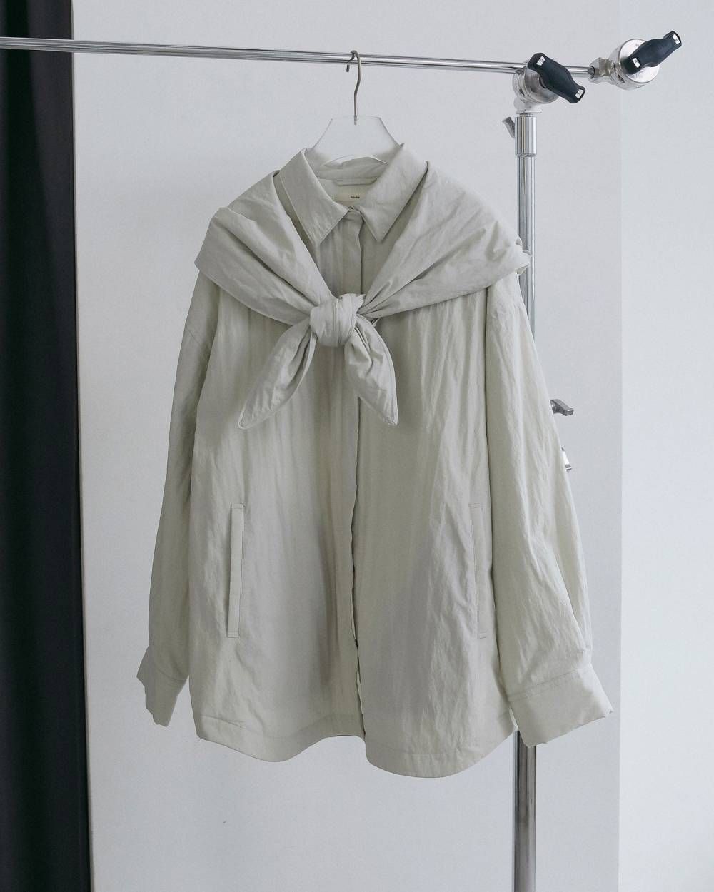 パッデッド フーディ (アイボリー) Padded Hoodie Shirts (Ivory) / 26AW 【6月29日まで期間限定予約】