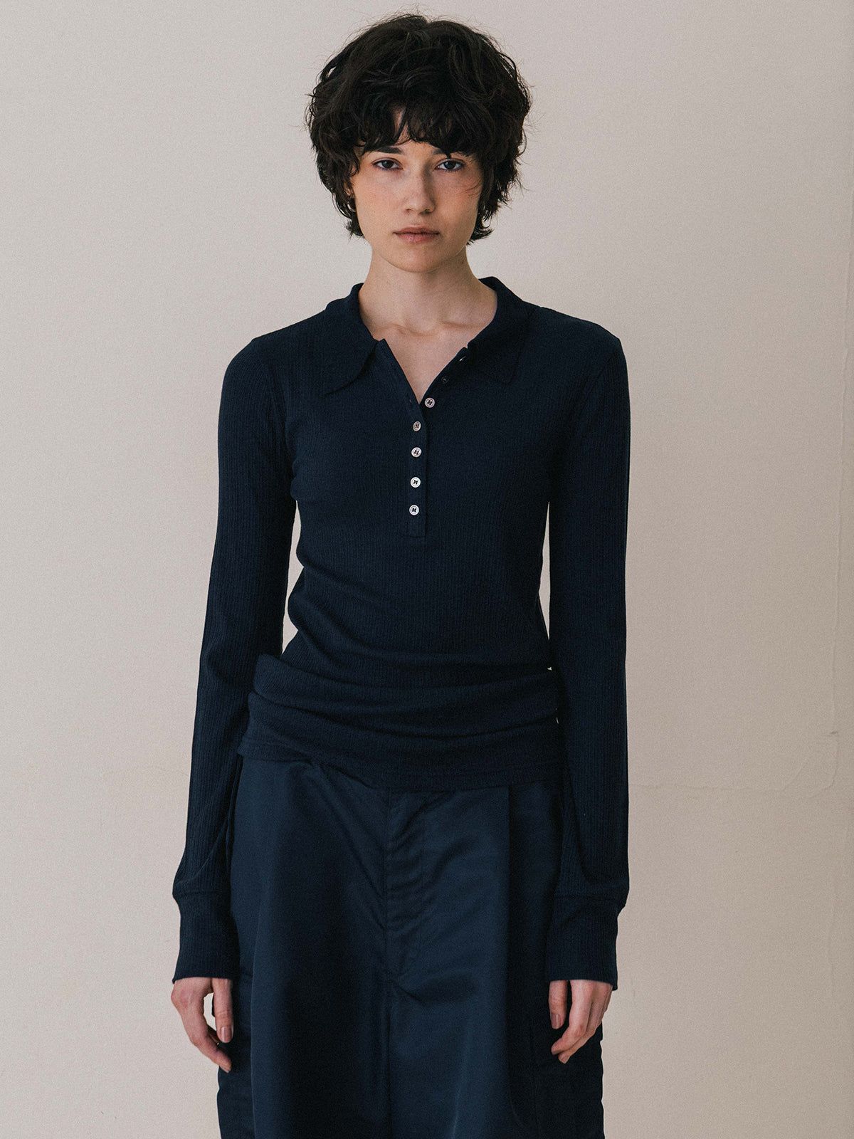 【25AW】ROLAND POLO / ローランドポロシャツ (ネイビー)