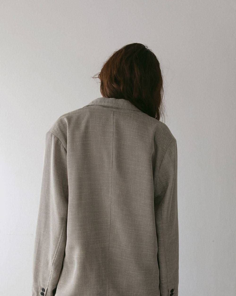 ツイードメッシュ ジャケット (グレージュ) Tweed Mesh Jacket (Graige) / 27SS