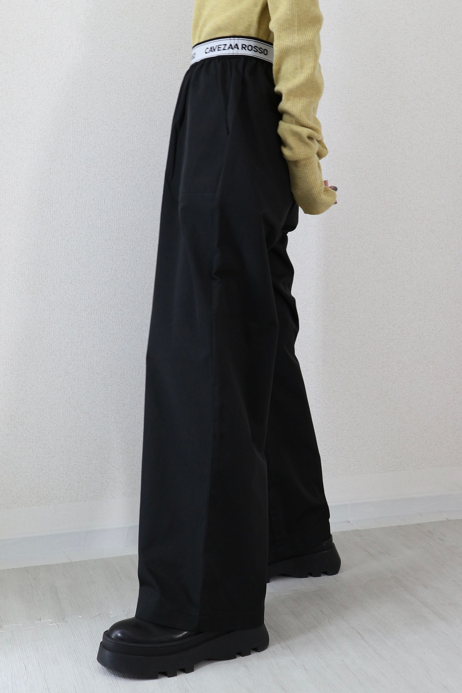 CAVEZA ROSSO - LOGO BELT STRAIGHT PANTS / ロゴベルト