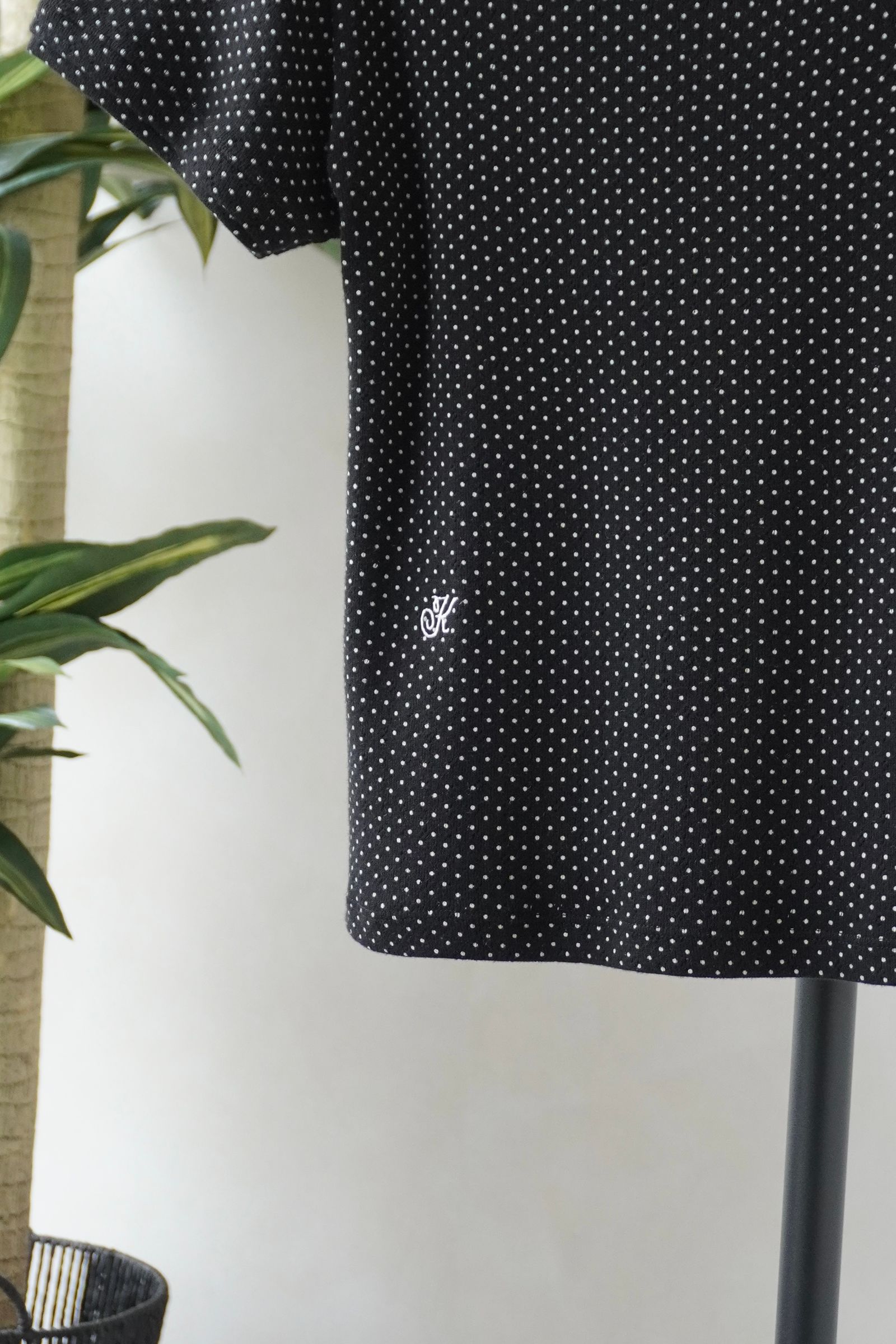 レイヤード クルーネックTシャツ (ドット) layered crewneck tee (Dot) /  26SS