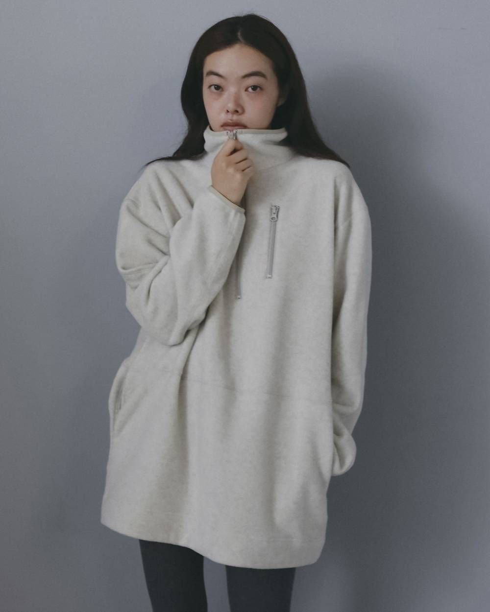 フリース 2ウェイ ワンピース (オートミール) Fleece 2way Onepiece (Oatmeal) /  26AW