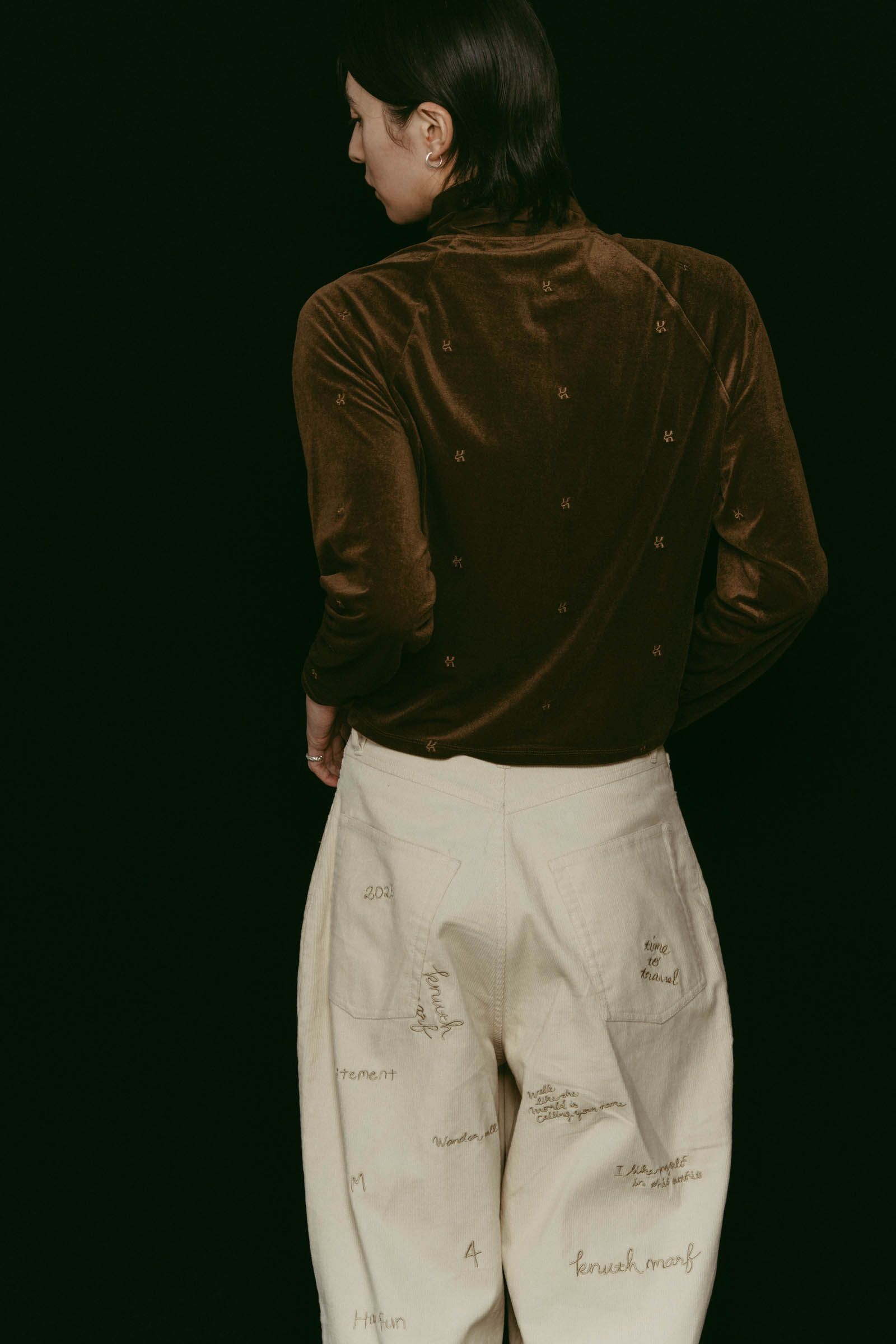 velours track jacket / ベロアトラックジャケット (ブラウン) / 25AW