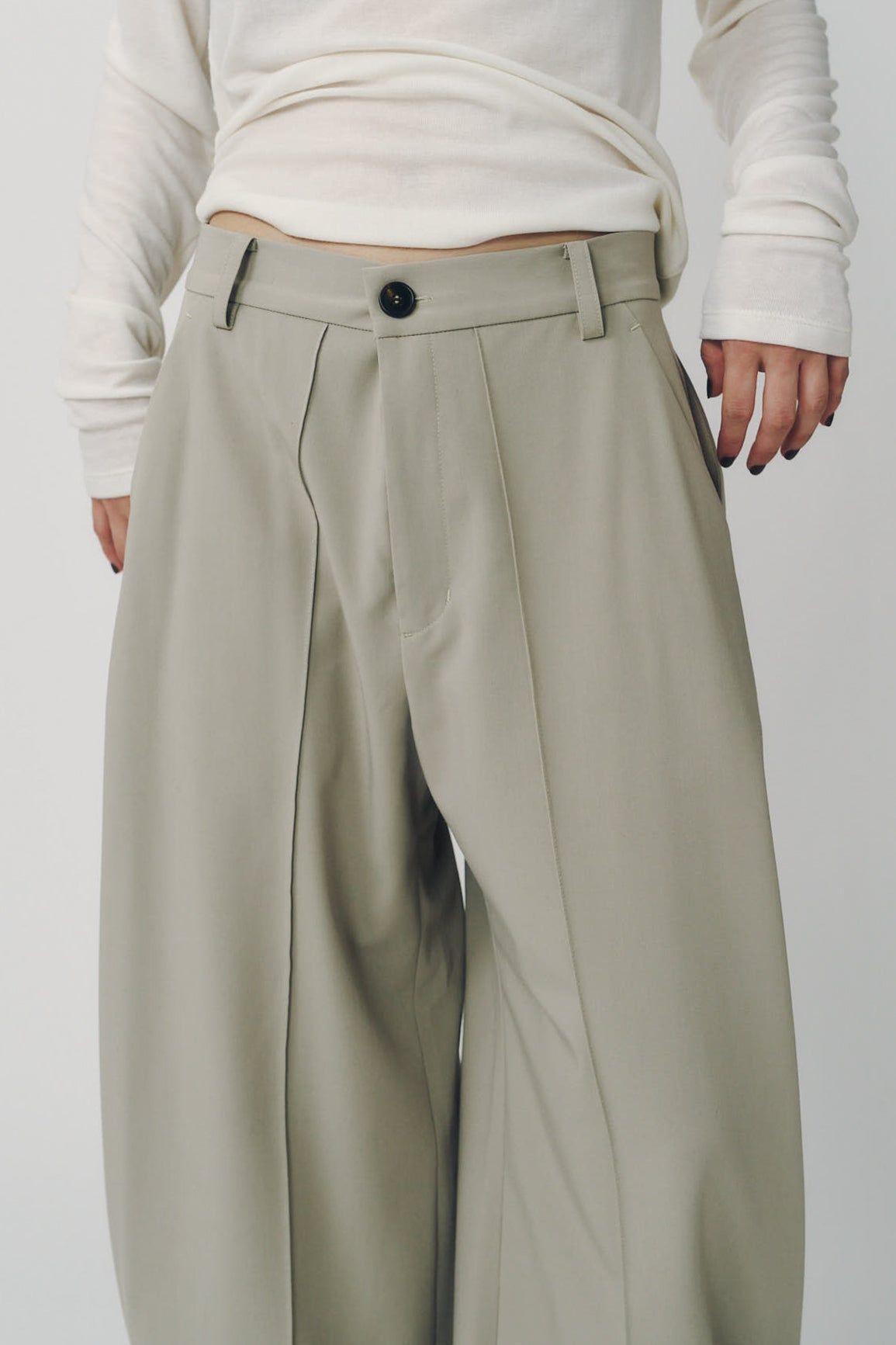 ダブルヘムトラウザー (サンドベージュ) double hem trousers(unisex) (Sand Beige) / 26AW