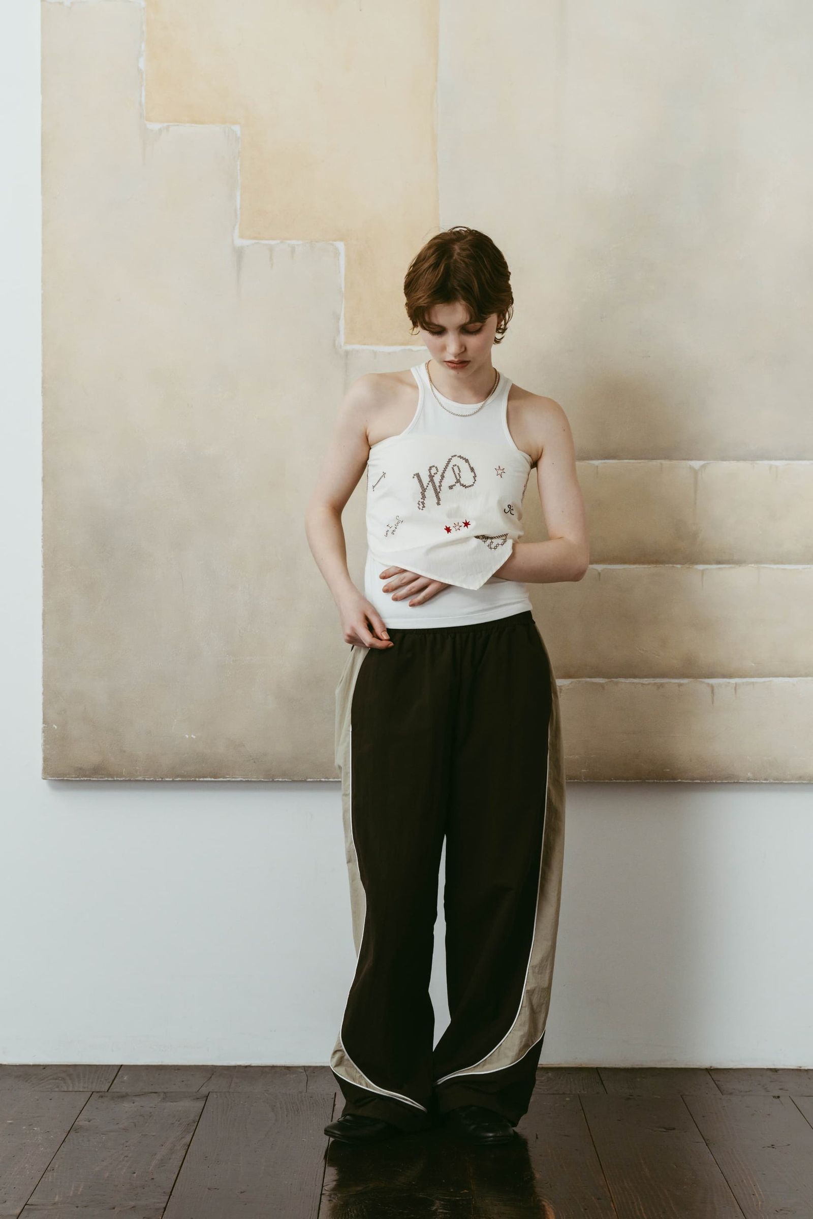 ナイロンイージーパンツ (ブラウン) nylon easy pants(unisex) (Brown) /  26SS