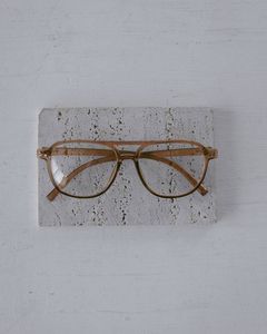 ボストン クリアメガネ (ブラウン) Clear Boston Glasses (Brown) / 27SS
