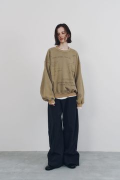 メッセージ スウェット (ベージュ) message sweatshirt(unisex) (Beige) / 26AW