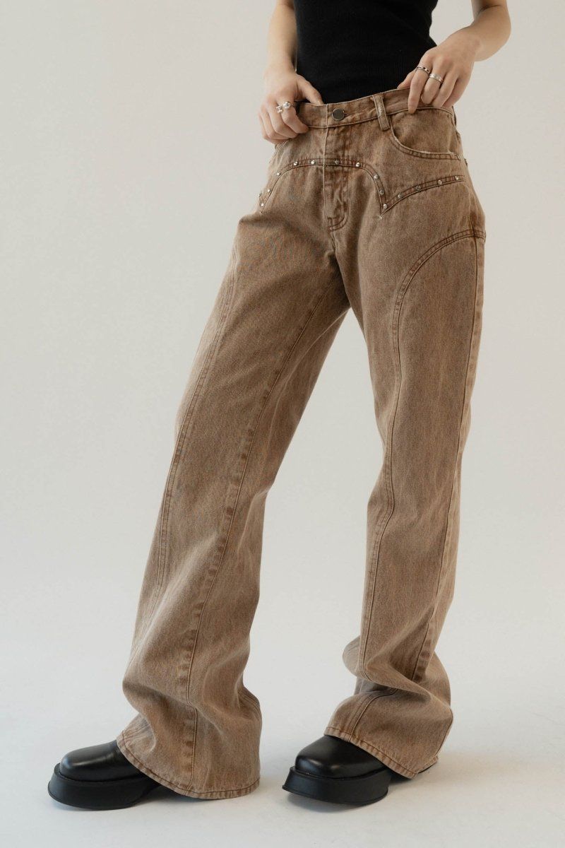 【\"公式完売\"新品タグ付き】Knuth Marf ベルボトムデニム XS 公式完売