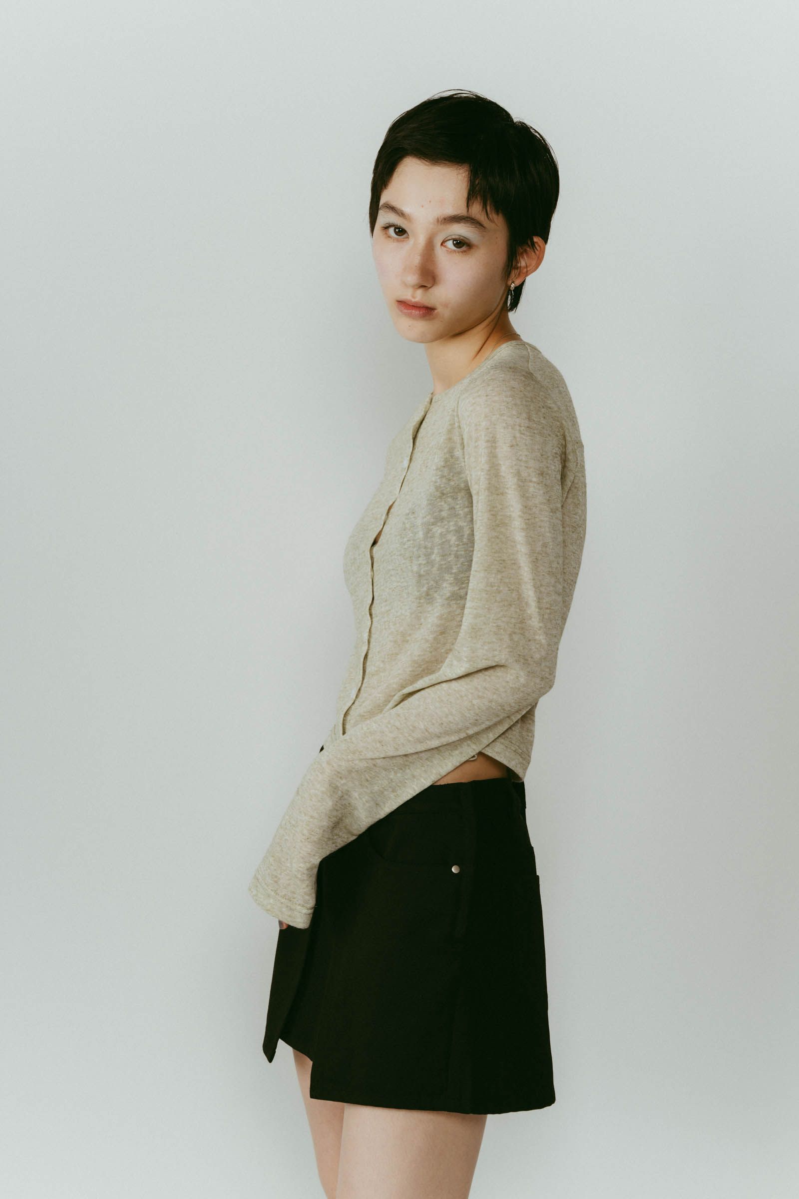 2piece polo tops / 2ピース ポロシャツ (カーキ) / 25AW
