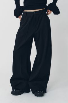 ダブルヘムトラウザー (ブラック) double hem trousers(unisex) (Black) / 26AW