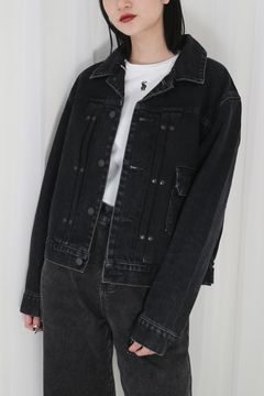 NEW CLASSIC JEAN JACKET / ニュークラシックデニムジャケット / レディース (ブラック)
