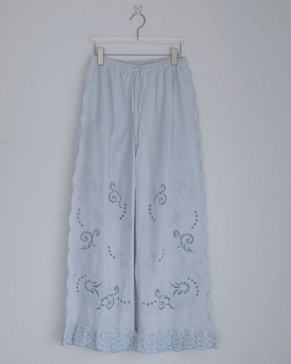 カットワーク レースパンツ (アイスブルー) Cutwork Lace Pants (Iceblue) / 27SS