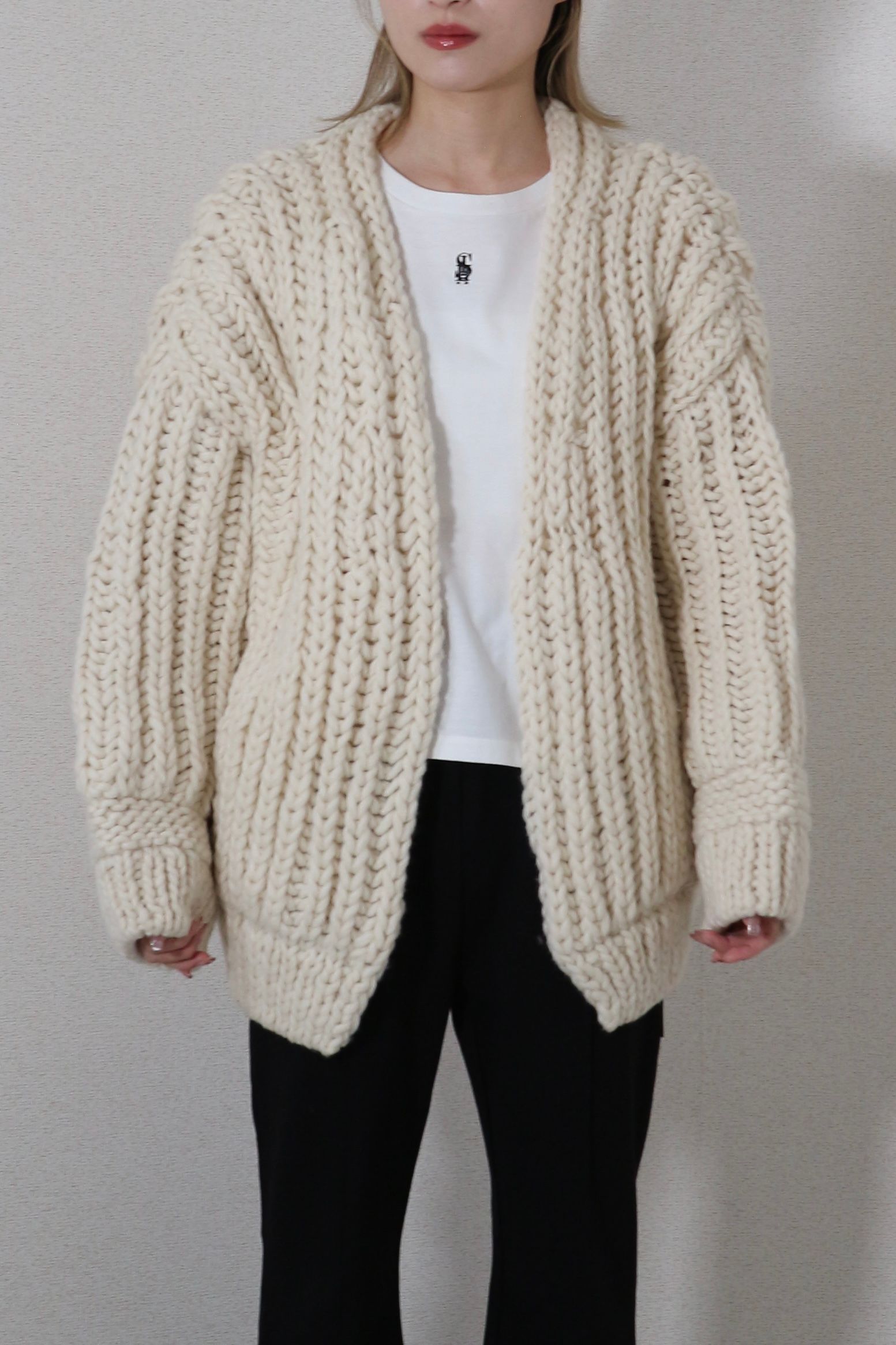 CASA FLINE - LOW GAUGE HAND KNIT CARDIGAN / ローゲージハンドニット ...