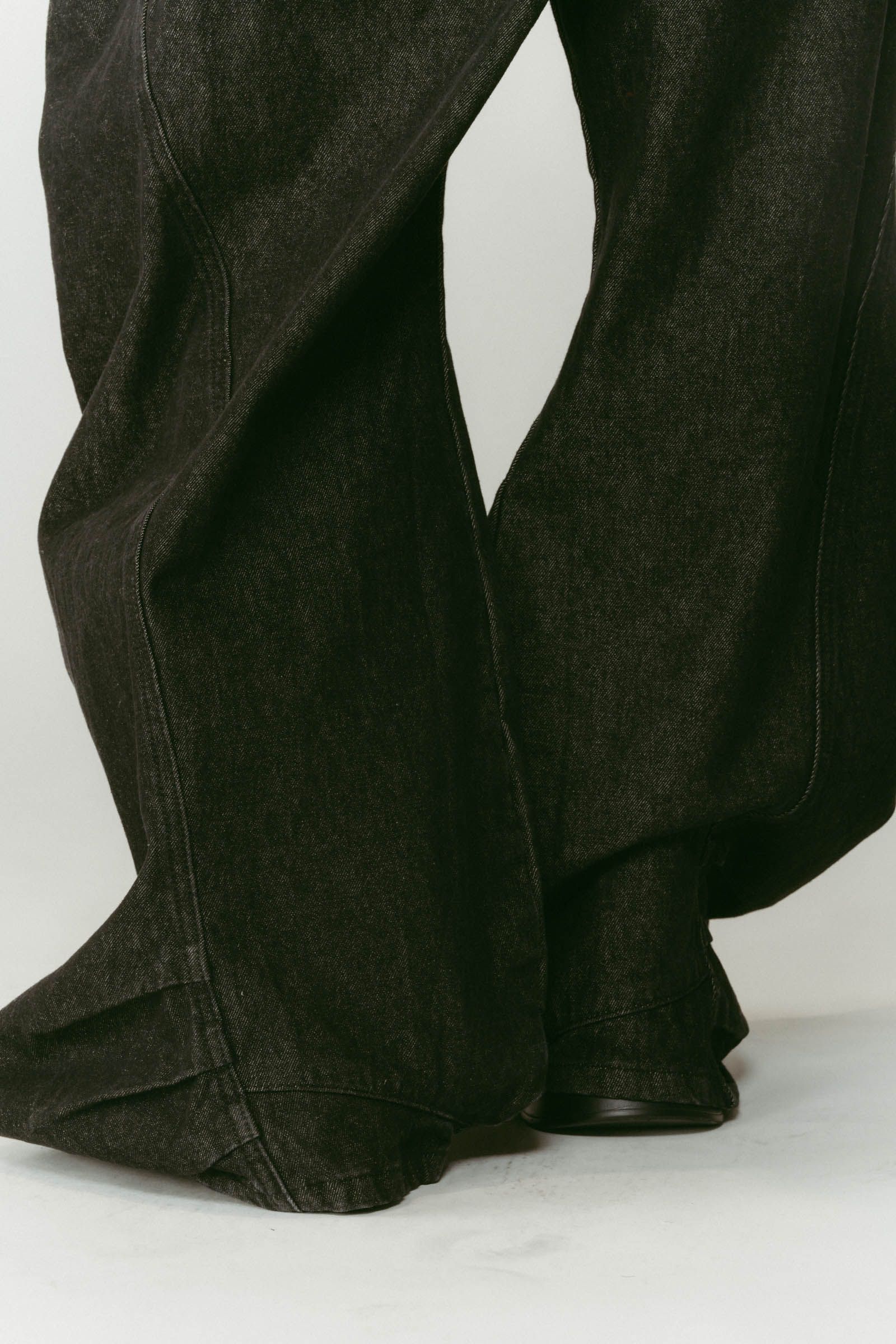 tuck design denim pants / タックデザインデニムパンツ (デニムブラック) / 25AW