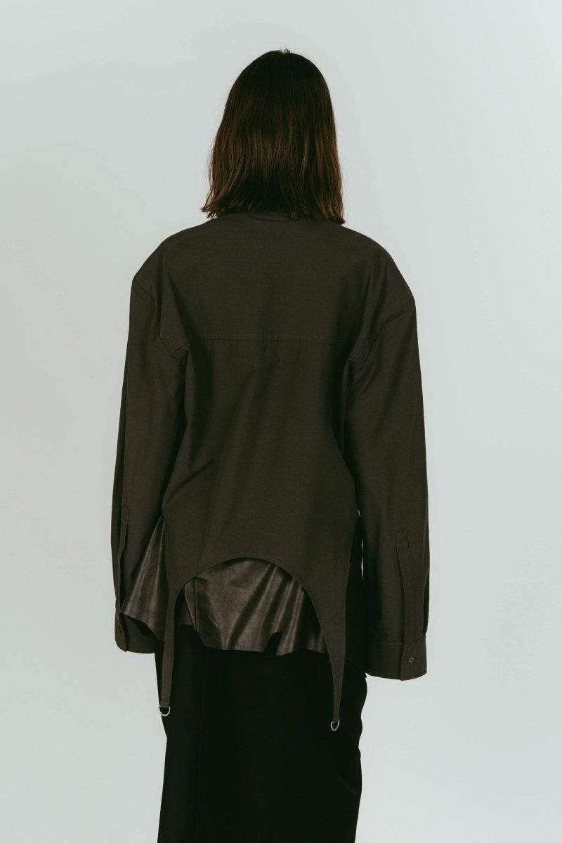 design overshirt (Green) / デザインオーバーシャツ (グリーン) / 26SS