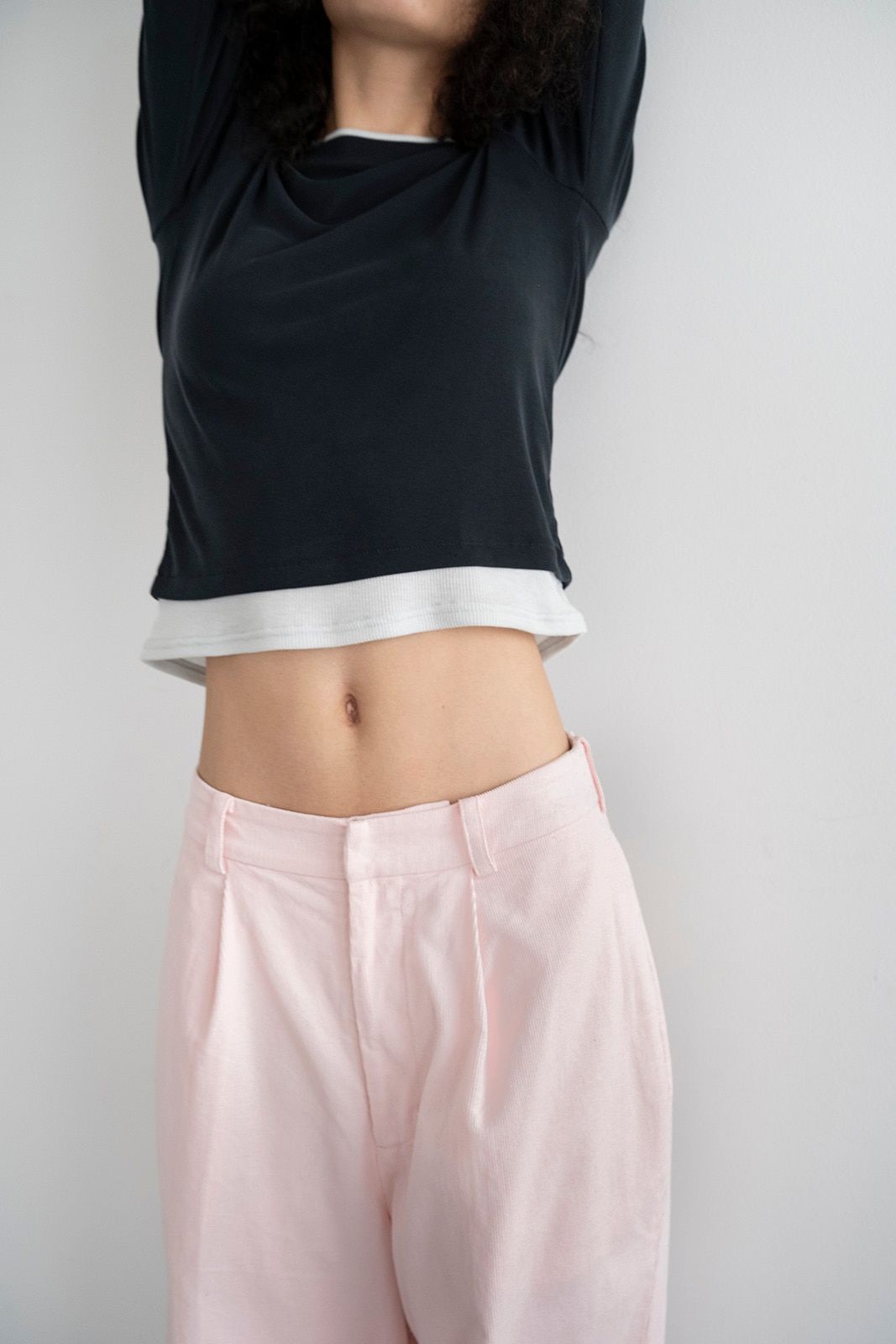 Layered Like Tops (Dark Gray / レイヤードライクカットソートップス (ダークグレー) / 26SS