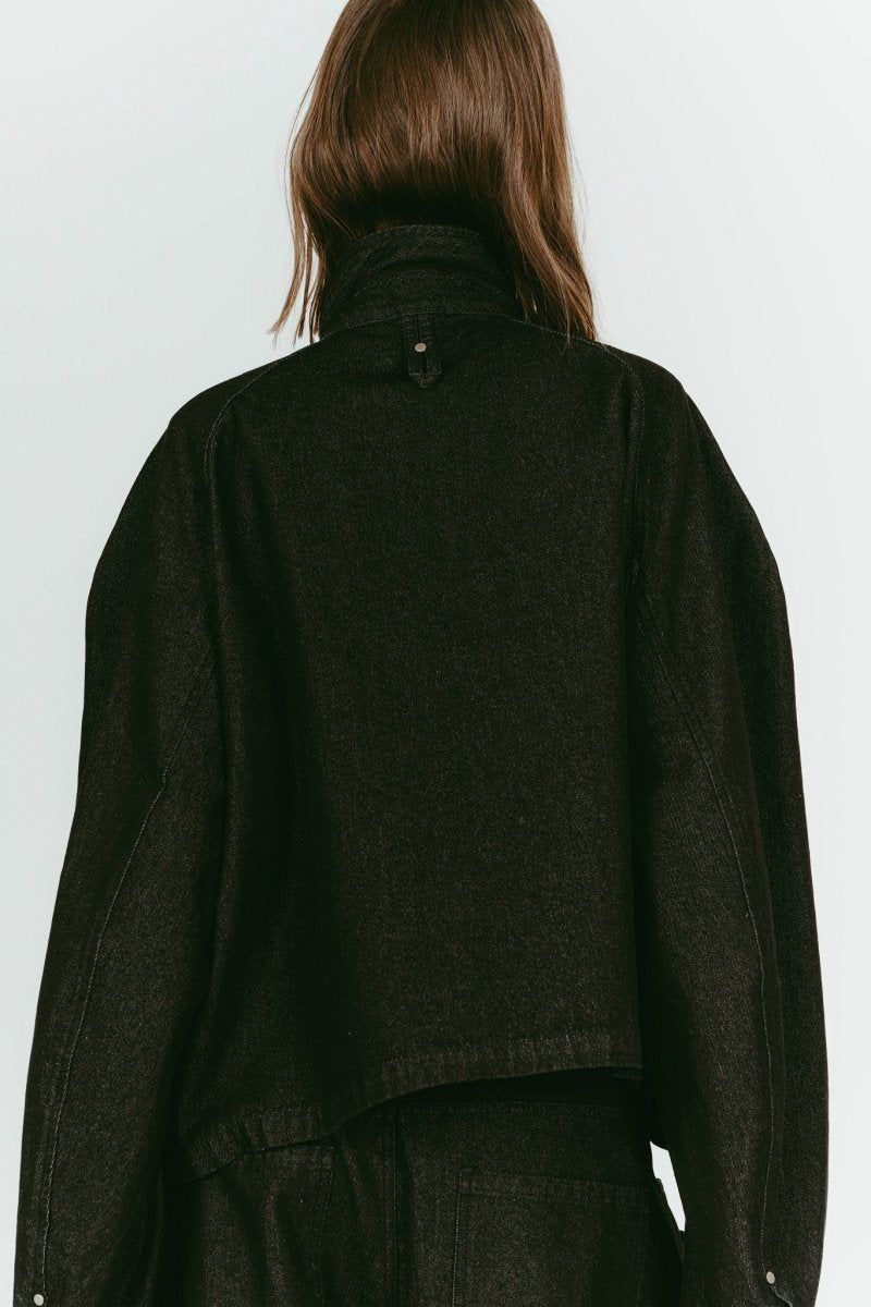 rounded pocket jacket(unisex) (Black) / ラウンドポケットジャケット (ブラック) / 26SS