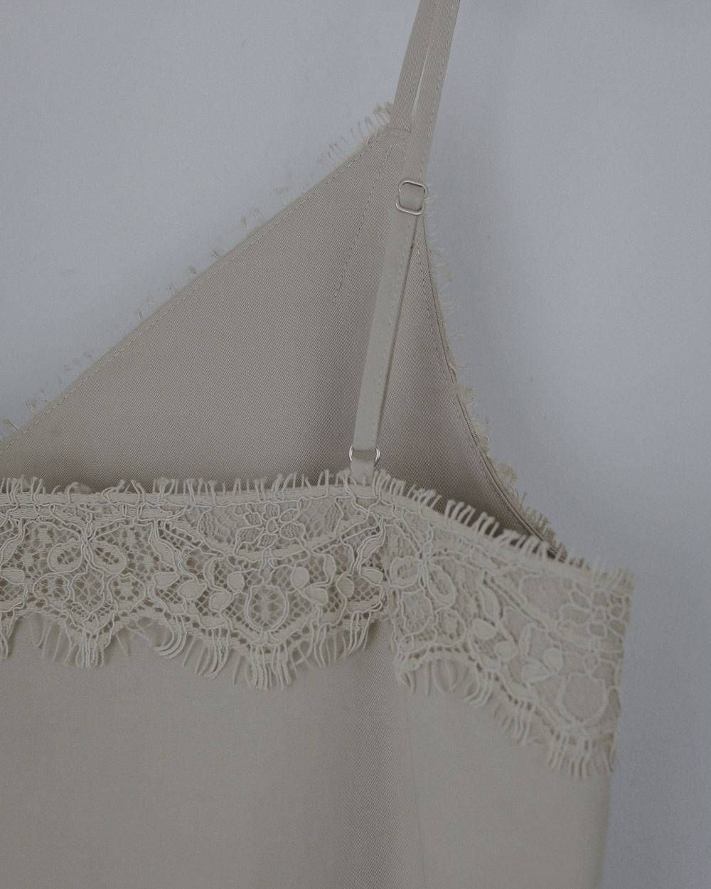 ツイルレース キャミソール (ミント) Twill Lace Camisole (Mint) / 27SS