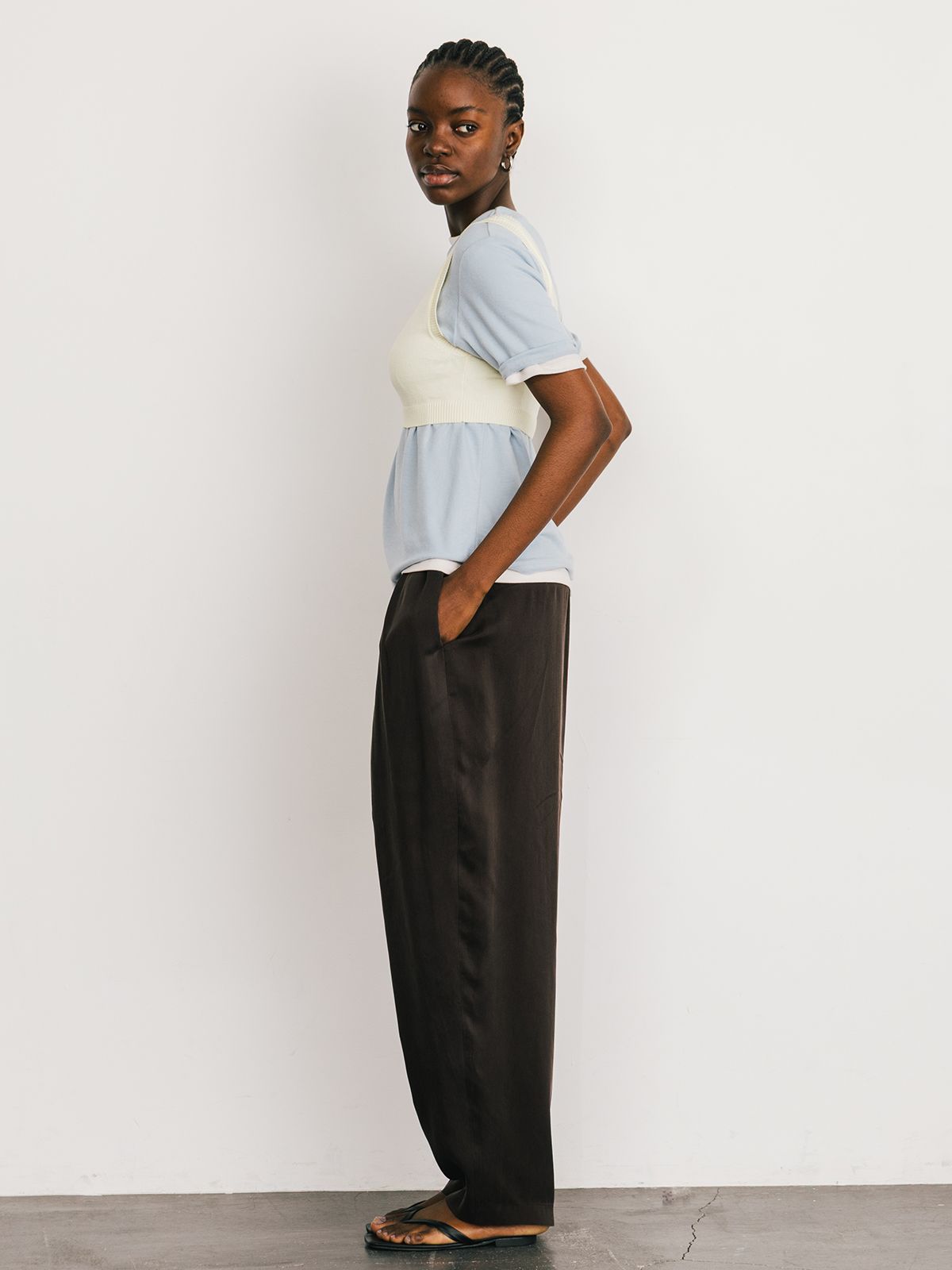 CREDONA - 【25SS】CUPRO EASY PANTS / イージーパンツ
