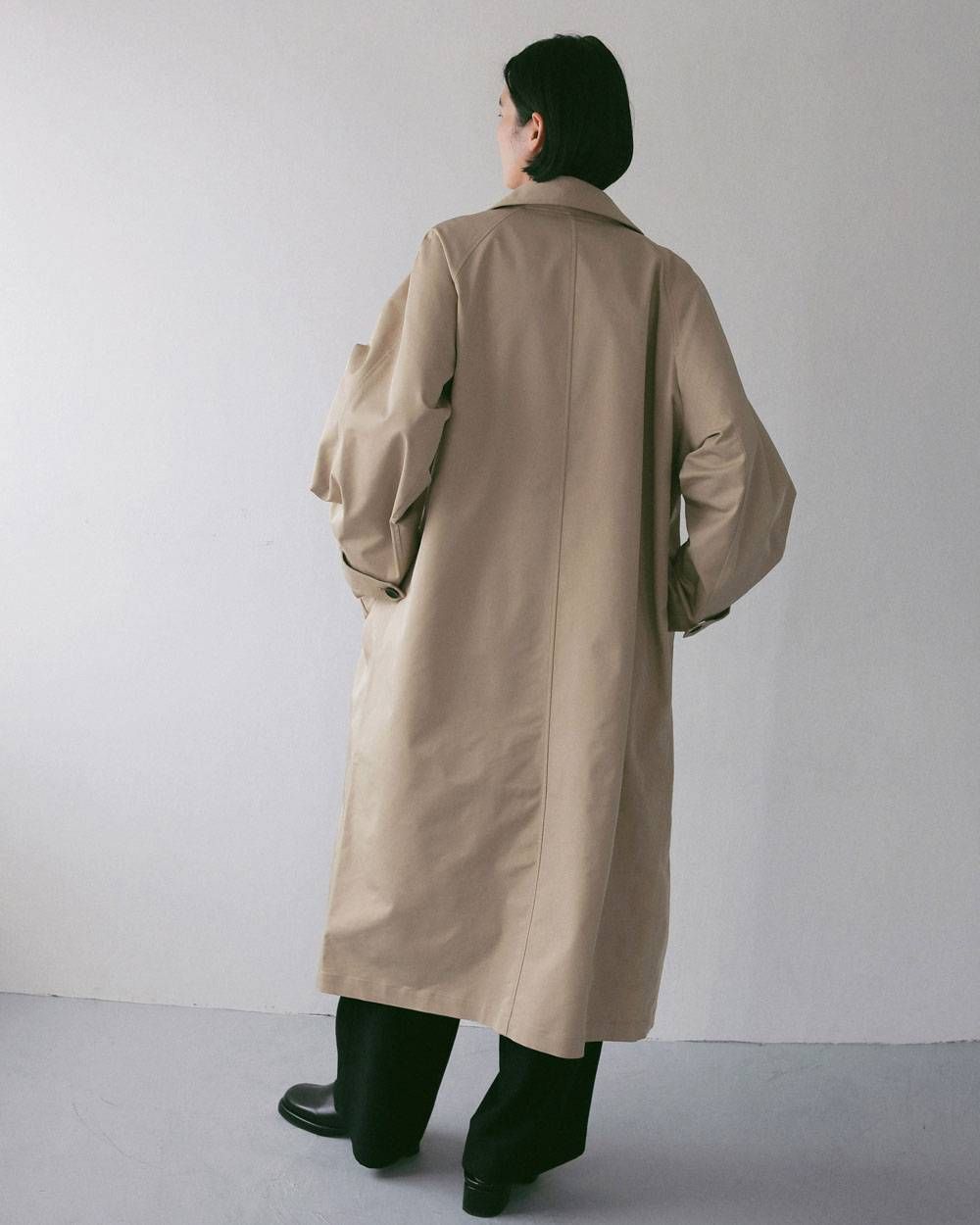 ツイルステンカラーコート (ベージュ) Soutiencollar Twill Coat (Beige) / 27SS