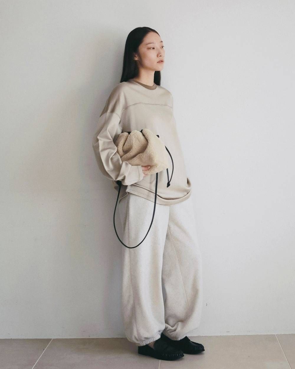 フリース ラフパンツ (オートミール) Fleece Rough Pants (Oatmeal) /  26AW