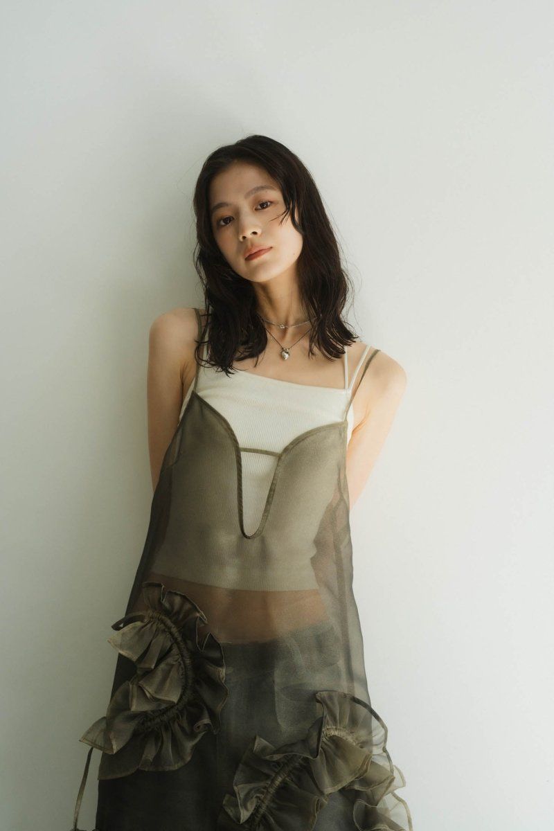 レイヤードチュールワンピース【KnuthMarf】 Knuth Marf - layered tulle one piece / レイヤード チュール