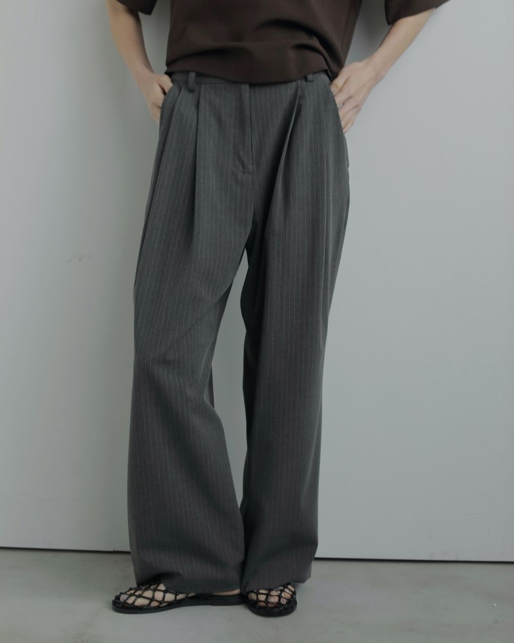 Heather Stretch Pants / ヘザー ストレッチパンツ (グレー)
