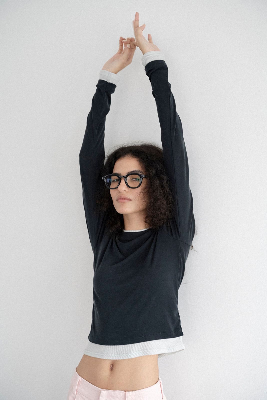 Layered Like Tops (Dark Gray / レイヤードライクカットソートップス (ダークグレー) / 26SS