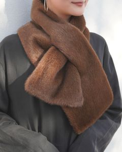 【25AW】Mink Like Fur Tippet (ブラウン) / ミンクライクファー ティペット / ストール / エコファー / フェイクファー