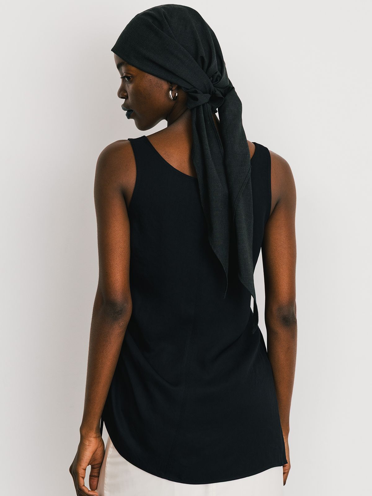 CREDONA - 【25SS】ACETATE GATHER TANK / アセテートギャザー