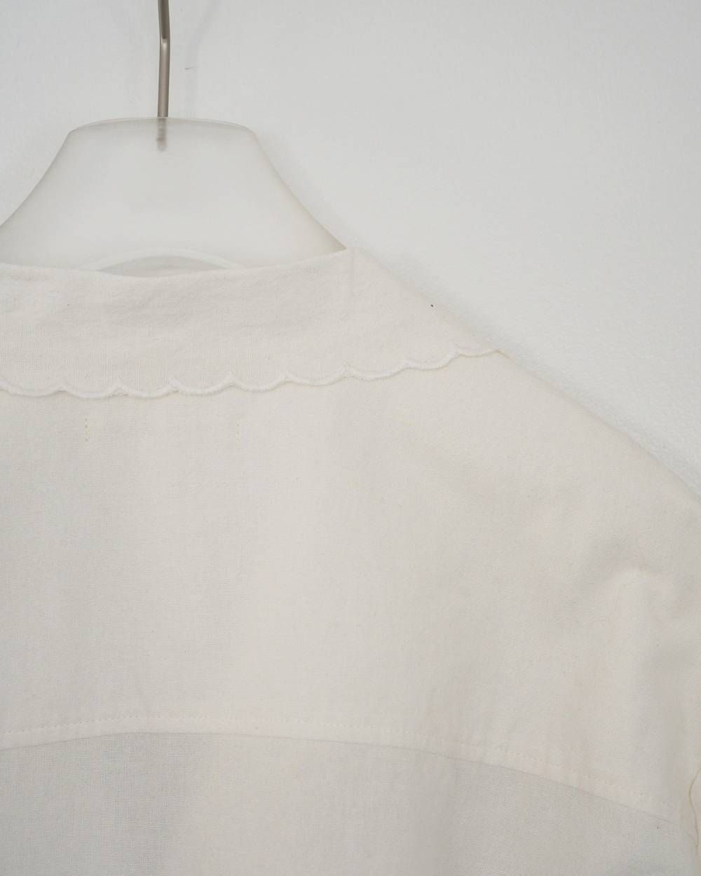 カットワーク オープンカラーシャツ (ホワイト) Cutwork Opencollar Shirts (White) /  26SS