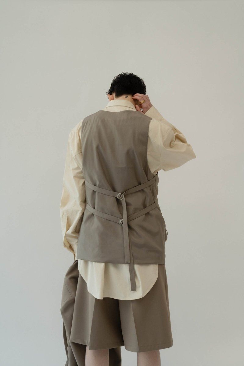 2piece custom jacket(unisex) / 2ピース カスタム ジャケット (ベージュ) / 25SS