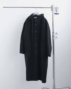 ウールフーディコート (ブラック) Wool Hoodie Coat (Black) / 26AW 【6月29日まで期間限定予約】