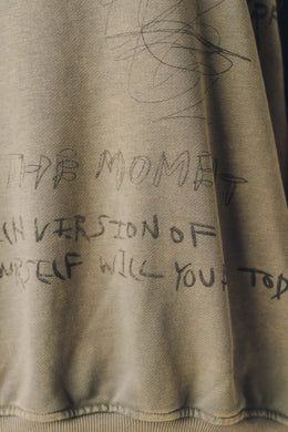 メッセージ スウェット (ベージュ) message sweatshirt(unisex) (Beige) / 26AW