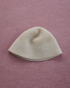 リネンニット バケットハット (アイボリー) Linenknit Bucket Hat (Ivory) / 27SS