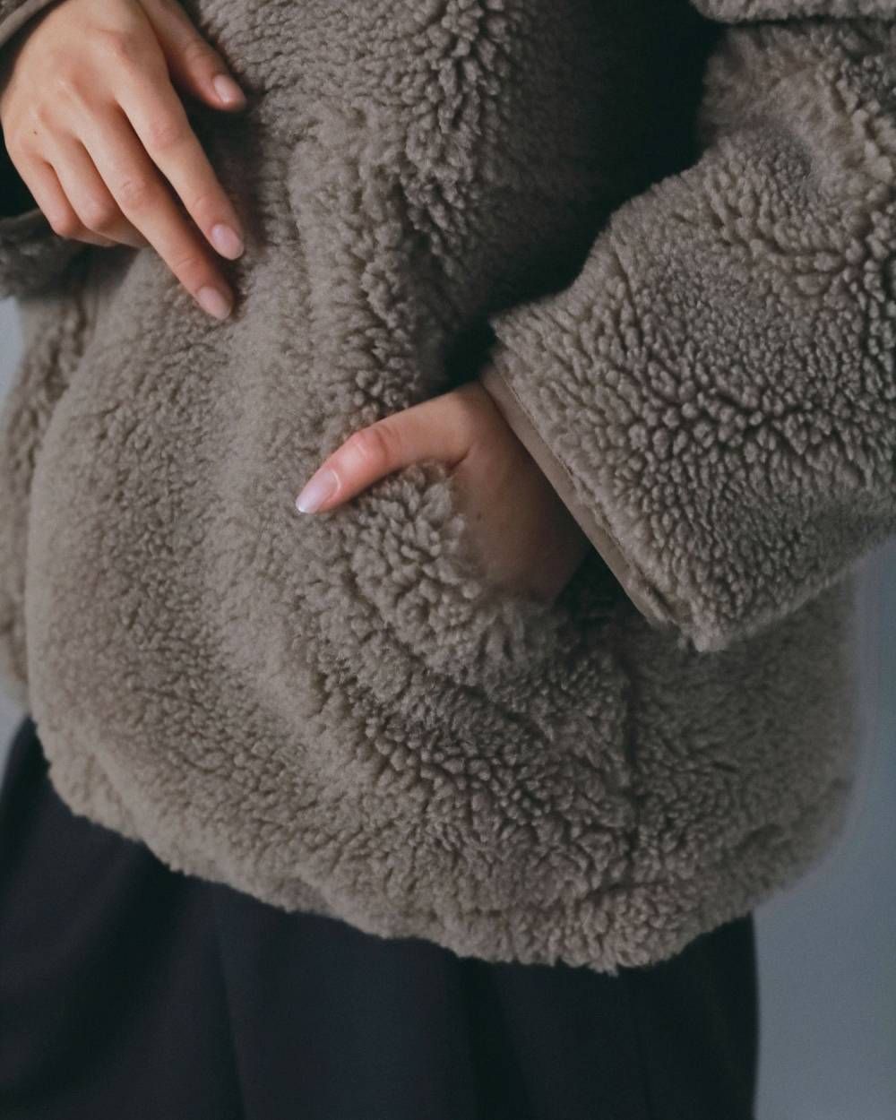 ボアジップブルゾン (ベージュ) Boa Zip Blouson (Beige) / 26AW 【6月29日まで期間限定予約】