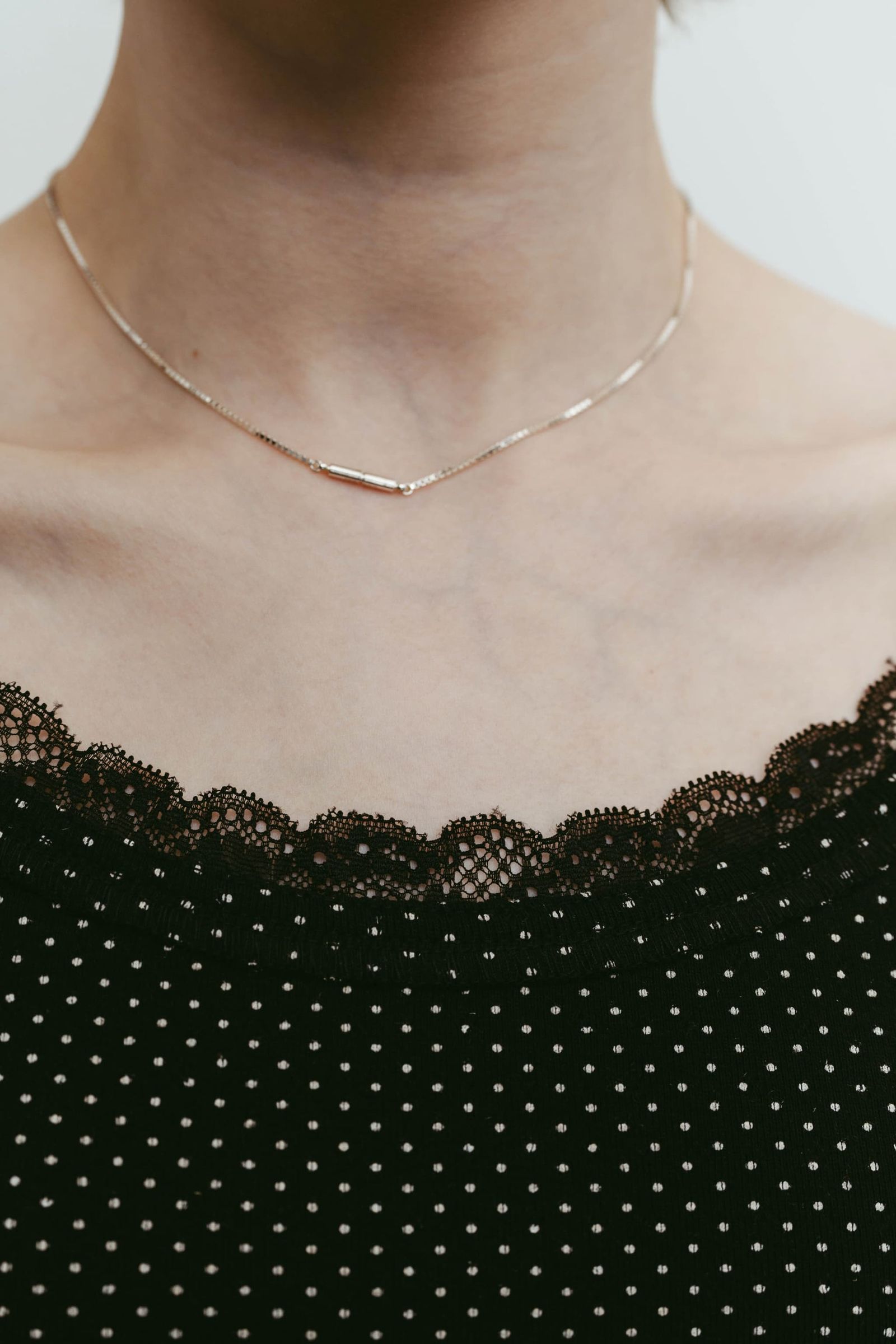 レースディテール キャミソール (ドット) lace detail camisole (Dot) /  26SS