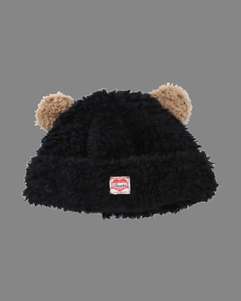 【25AW】Bear Beanie / ベアビーニー (ブラック×ブラウン)