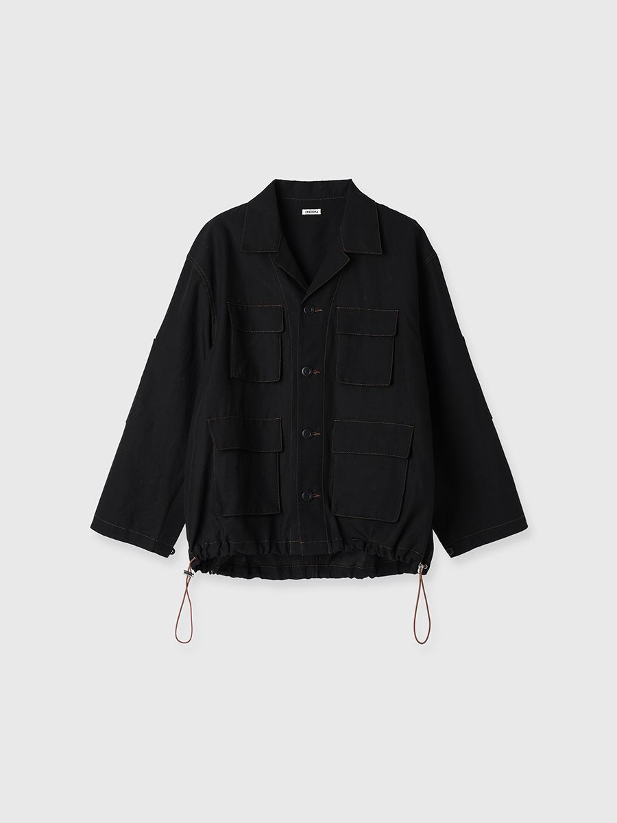 【25SS】TENCEL BDU JACKET / テンセルBDUジャケット (ブラック)