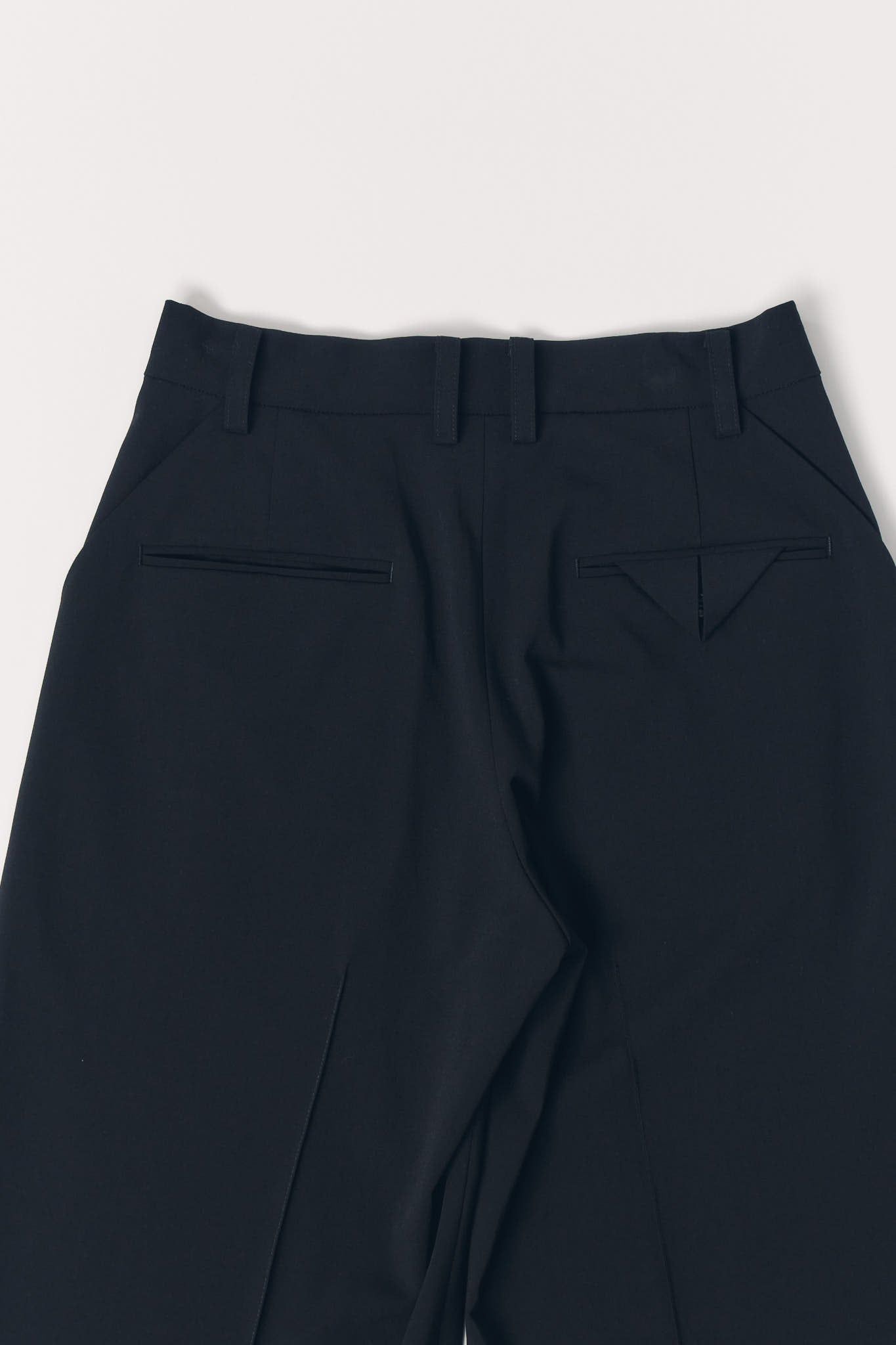 ダブルヘムファートラウザー (ブラックファー) double hem fur trousers(unisex) (Black Fur) / 26AW