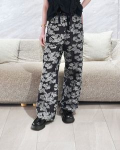 Inès jacquard pants / ジャガードパンツ (ブラック)