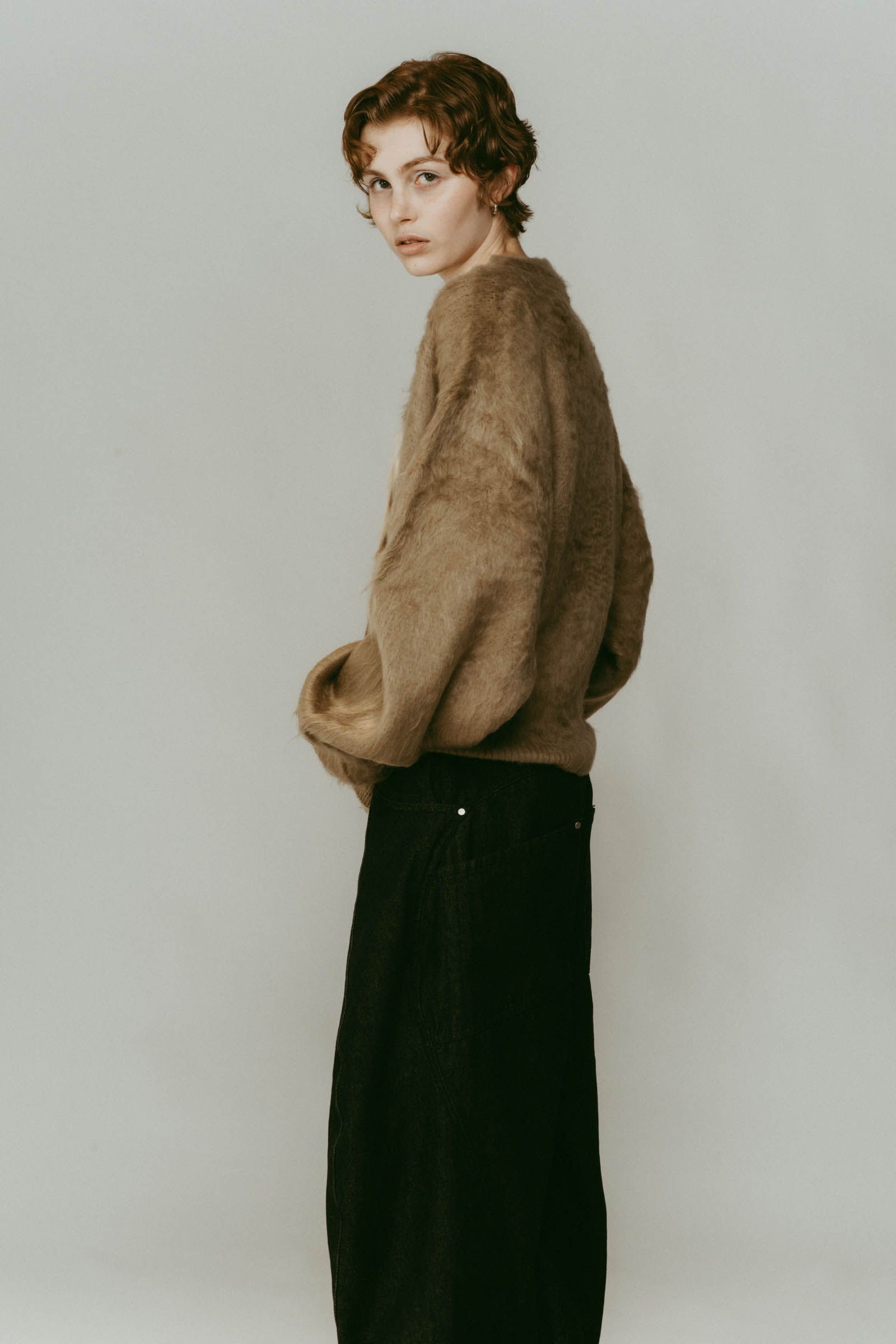 dalmatian shaggy knit(unisex) / ダルメシアン シャギーニット (ベージュ) / 25AW