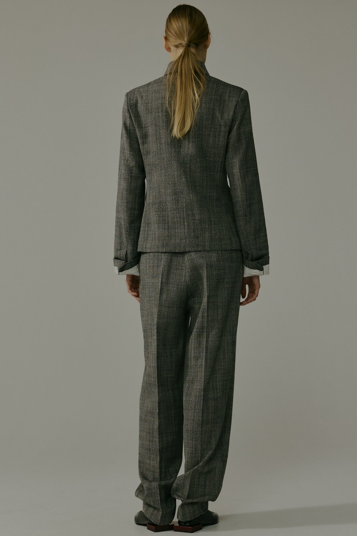 【残り1点】【24AW】WOOL 2TUCK PANTS / ウールツータックパンツ (トップグレー)