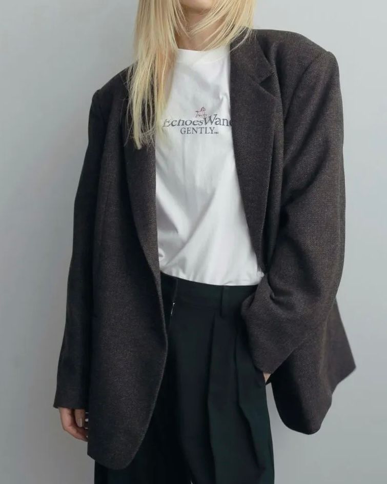 【25AW】Herringbone Wool Jacket / ヘリンボーン ウールジャケット (ブラウン)